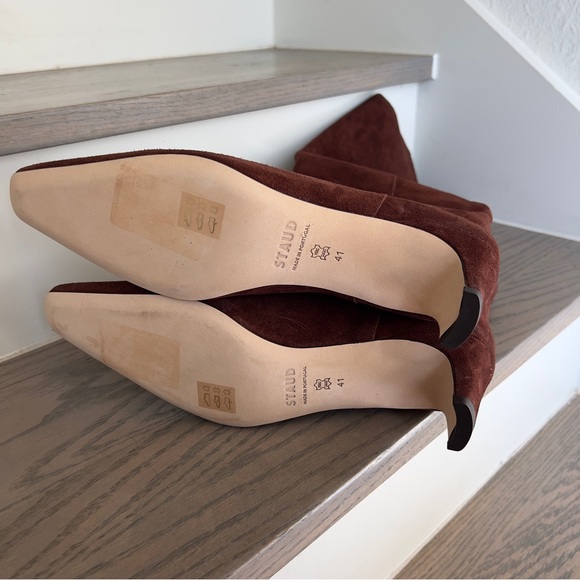 NWOB Staud Western Wally Boots in Mahogany Brown - Picture 7 of 7